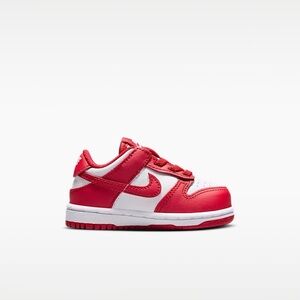 Nike Kids Red and White Sneakers